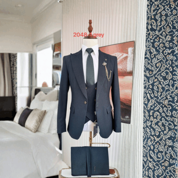 Steel Grey Executive 3-Piece (2048-1 Grey)