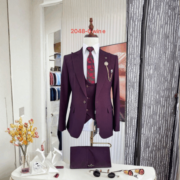 Burgundy Executive 3-Piece (2048-0 Wine)