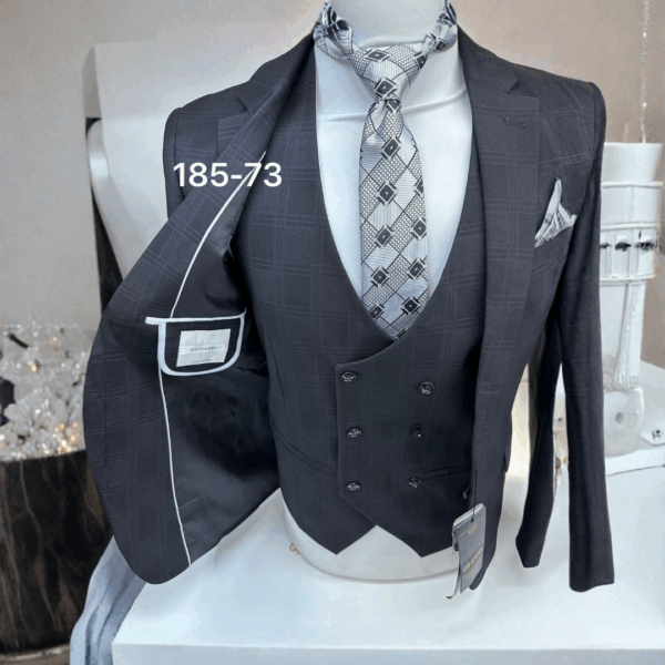 Charcoal Prince 3-Piece (185-73)