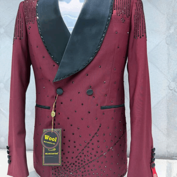 Bordeaux Crystal Dinner Jacket